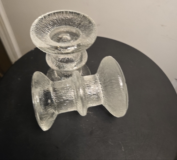 Iittala MCM Glass Candle Holders Set Of 2 - Picture 8 of 9